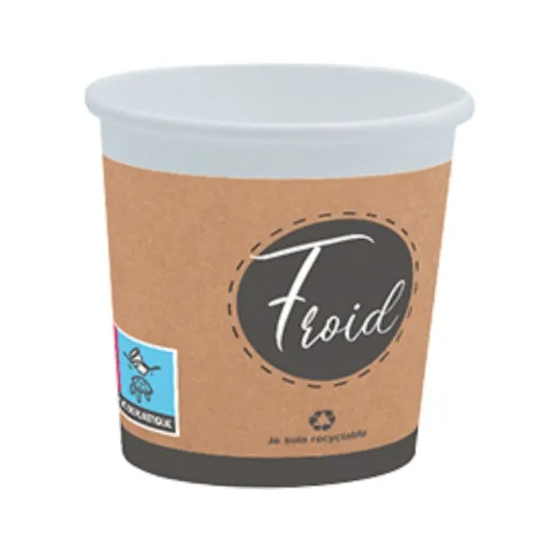 Copo de papel "Quente ou Fresco" - 30 cl - Pacote com 50