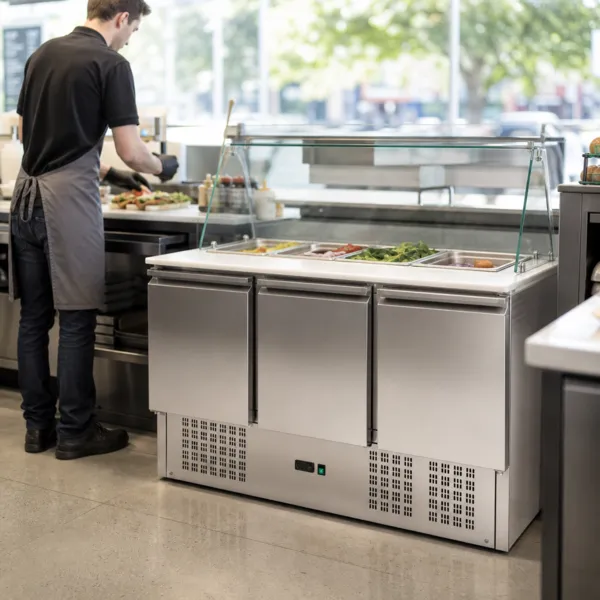 Saladette Refrigerada 4 GN 1/1 - 3 Portas